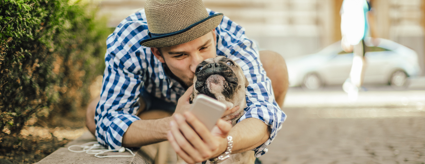 Man with dog