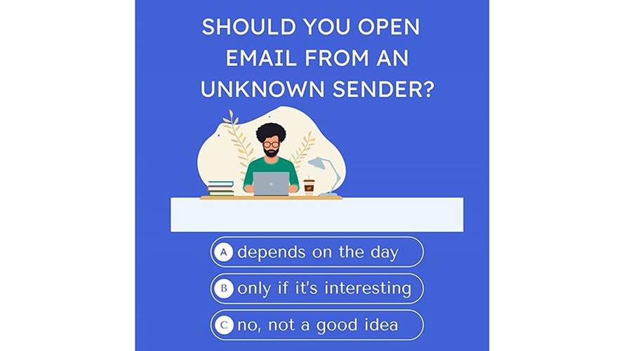 Safety Open Email From Unknown Animation